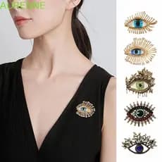 Broche De Olho Do Diabo AURENNE , Pingente De Cristal Oco Pino De Crachá De Luxo , Broches De Strass Vintage