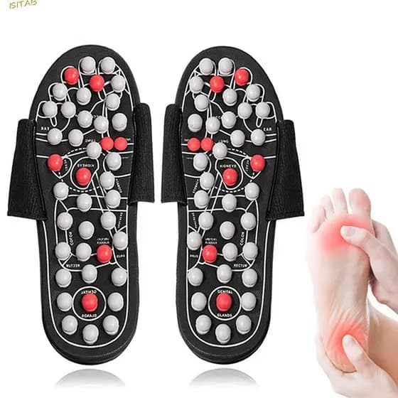 Sapatos De Massagem Nos Pés ISITAB , Chinelos De Acupressão Giratórios Unissex , Sandálias De Reflexologia Saudáveis Ant