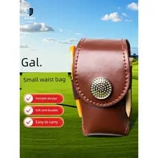 Caiton caiton couro genuíno golfe pequena cintura saco bola de golfe o suficiente conveniente saco de ferramentas Mini s