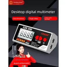 Chenzhou Island Desktop Multímetro Digital de Alta Precisão Identificação Inteligente Multímetro Automático Anti-B