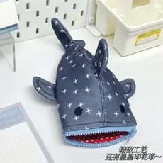 Ins estilo japonês bonito tubarão estrela lápis caso criativo de alto valor engrossado saco de armazenamento engraçado n