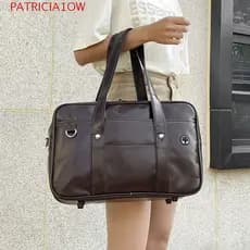 PATRICIA1OW JK Bolsa Uniforme , Retro De Couro PU Itabag De Ombro Estilo Preppy De Cor Sólida