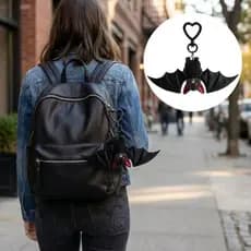 Chaveiro De Morcego De Pelúcia  , Gótico Transformável Com Asas , Pingente De Bolsa Engraçado De Animal De Olhos