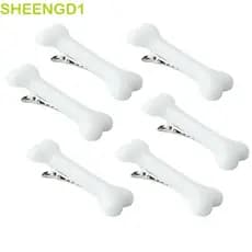 SHEENGD1 Grampos De Cabelo Moda Adorável Design De Osso De Cachorro Acessórios Para 2 Unidades/Pacote Faixa Headwear
