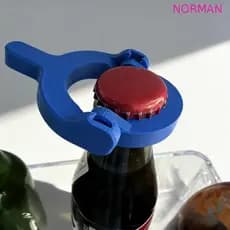 Tampa De Garrafa NORMAN Aberta , Ferramentas De Cozinha Abridor De Garrafas Rotativo Impresso Em 3D , Removedor De Jarra