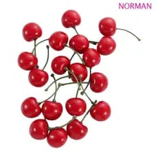 NORMAN Cerejas Artificiais Cozinha Festa Decoração Ornamento De Frutas Mini Cereja Falsa Realista