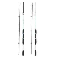 Kit com 2 varas para molinete (2 partes- 100 % fibra de vidro) (1,65M OU 1,80M)