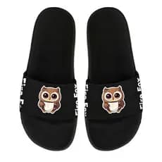Chinelo Slide Unissex Confortável Leve Estampado Fire Fox Coruja
