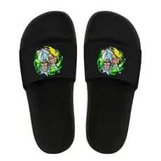 Chinelo Slide Masculino e Feminino Adulto e Infantil  Macio Personalizado Estampado Rick And Morty
