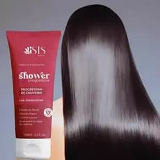 kit Progressiva de Chuveiro Sem Formol Brilho Intenso ISIS Shampoo que Alisa / Gravidas / Lactantes