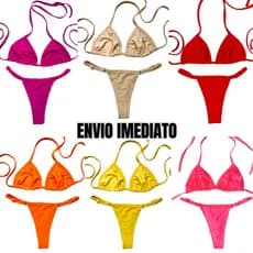 Biquíni Marquinha de Fita Fio Dental Cortininha Verão Cores Brasil