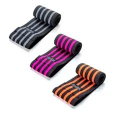 Kit Mini Band Faixa Elástica Hip Band Pro FL64 - 3 Peças Hidrolight Para Malhar Em Casa