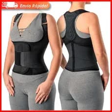 Colete Cinta Modeladora Corretor Postural Coluna Lombar Abdominal Ortopédico Hidrolight OR1457