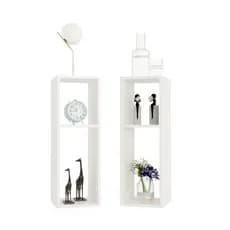 Kit 2 Mesas de Cabeceira Moderno Minimalista para Quarto Casal ou Solteiro Nicho Decoração Suíça