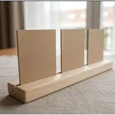 Kit 10 Bases em madeira pinus + MDF 8x10cm para Fotos Suporte Madeira Diy