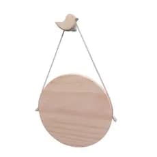 Kit com bolacha e cabideiro personalizado em madeira pinus cru lixada e boleada com excelente acabamento