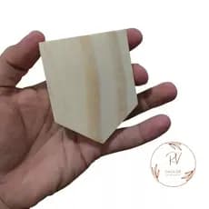 kit 12 flâmulas madeira pinus 9x7 ou 7x5cm pequena com ou sem furo excelente acabamento