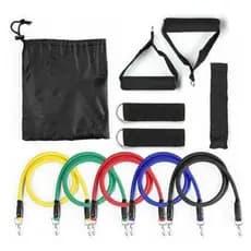 Kit Elástico Para Treino Exercícios Malhar Musculação Casa