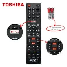 CONTROLE REMOTO PARA TV  SEMP TOSHIBA COM PILHAS