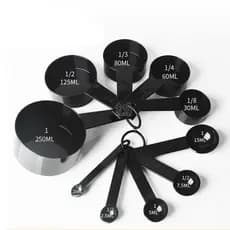 JOGO DE MEDIDOR PLASTICO - 10 PCS COLHER/XICARA
