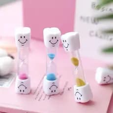 Ampulheta Educativa 2.5 minutos relógio de areia Smiley colorido Ampulheta / Temporizador / Decoração