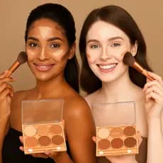 Paleta de Contorno Facial Febella Pó 6 Cores – Bronzer Maquiagem Profissional