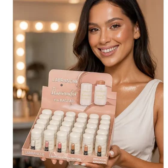 Iluminador Bastão Glow Cremoso Labranche Longa Duração Pele Brilho