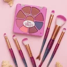 Paleta de Sombra Maquiagem Infantil Teen - Glitter Blush