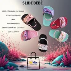 Chinelo Slide Nuvem Chinelinho Plataforma  Laço Infantil Criança Menina Bebê Baby Leve Confortável Antiderrapante Macio