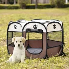 Cercado Delimitador Dobrável Casinha Pet Portátil - Ideal para Cachorro, Gatos e Pequenos Animais