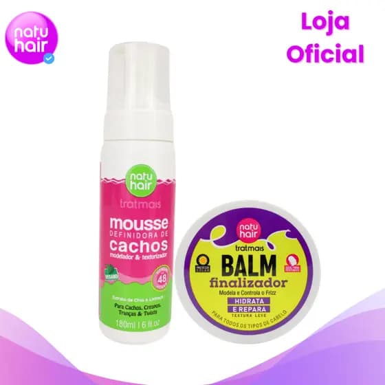 Kit Balm Finalizador + Mousse Natuhair