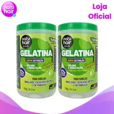 Kit 2 Gelatinas Natuhair S.O.S - Babosa 1kg