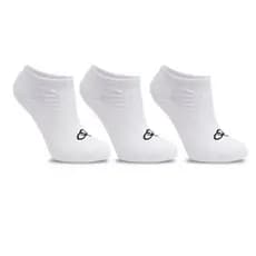 KIT MEIA INVISIVEL OLYMPIKUS 3 PARES - BRANCO IN24 81924