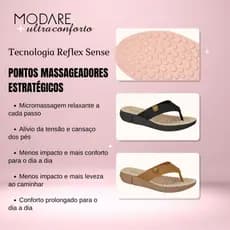Chinelo Tamanco Ortopedico MODARE ORIGINAL Ultraconforto Palmilha Flex Confortavel 7142.106