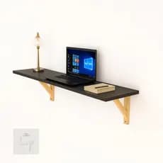 Mesa suspensa vários tamanhos MDF 90 120 industrial computador prateleira gamer home office notebook