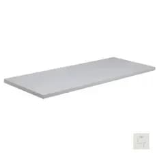 Prateleira 120x50 15mm branca/preta 100% MDF Luxo C/ Suporte invisivel