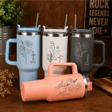 Copo Garrafa Térmica Água 1200 ml Personalizada, Copo Térmico Grande com Canudo, Garrafa térmica de água