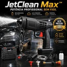 Pistola Lava Jato Portátil Recarregável Kit 8 Peças Alta Pressão Limpeza