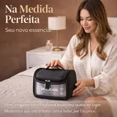 Necessaire Feminina Bolsa Mão Organizador Compacta Alça Ajustável Presente Viagem Sortida