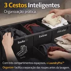 LaundryPro™ Organizer – O 3 Organizador Inteligente que Transforma Sua Lavanderia