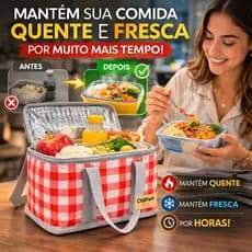 Bolsa Térmica Marmita Dobrável Portátil Isolante Alimentos Bebidas ChillPack Pro