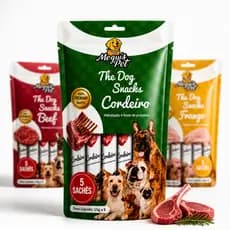 Petisco Meguispet Churu Dog para Cães Cremoso Carne Cordeiro Frango Natural
