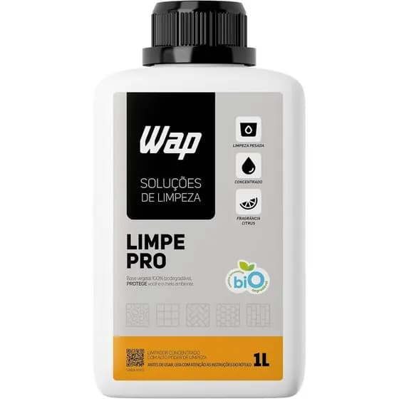 Limpe Pro Wap Detergente Concentrado Limpeza Pesada Piso 1Lt