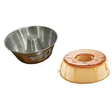 Assadeira Forma Bolo Pudim Redonda Furo Meio 18 Cm Alumínio