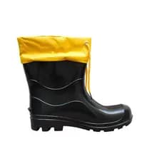 Bota Cano Curto Polaina Borracha PVC Botina Garra