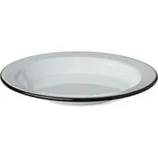 Prato Fundo 22 cm Esmaltado Branco 500 ml Ewel