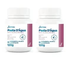 Kit 02 Pasta D’Água com Glicerina Farmax 120g Proteção Contra Assaduras, Alívio Imediato, Hidratação