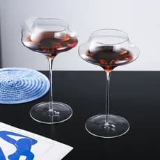 Nuvem criativa grande barriga cheiro perfumado luz de vidro luxo doméstico cristal taça barra dedicado Cocktail vidro