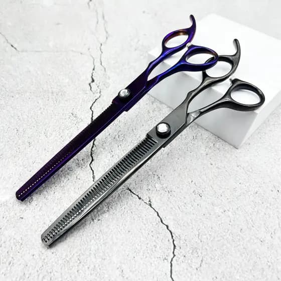Wingsbro 8 Polegadas Dog Grooming Scissor Profissional Chunker Shear Tesoura De Cabelo De Aço Inoxidável Para Cães , Gat