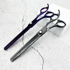 Wingsbro 8 Polegadas Dog Grooming Scissor Profissional Chunker Shear Tesoura De Cabelo De Aço Inoxidável Para Cães , Gat